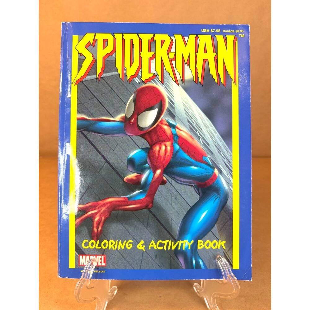 Vintage 2002 Marvel Spider-Man Coloring & Activity Book – Paradise Press Comic